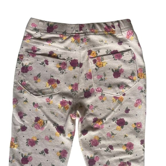 Toddler Girl Leggings w/back Pockets. Flower All-Over Print Size 4T - Picture 4 of 6